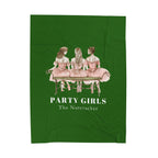 Nutcracker Party Girls Plush Blanket