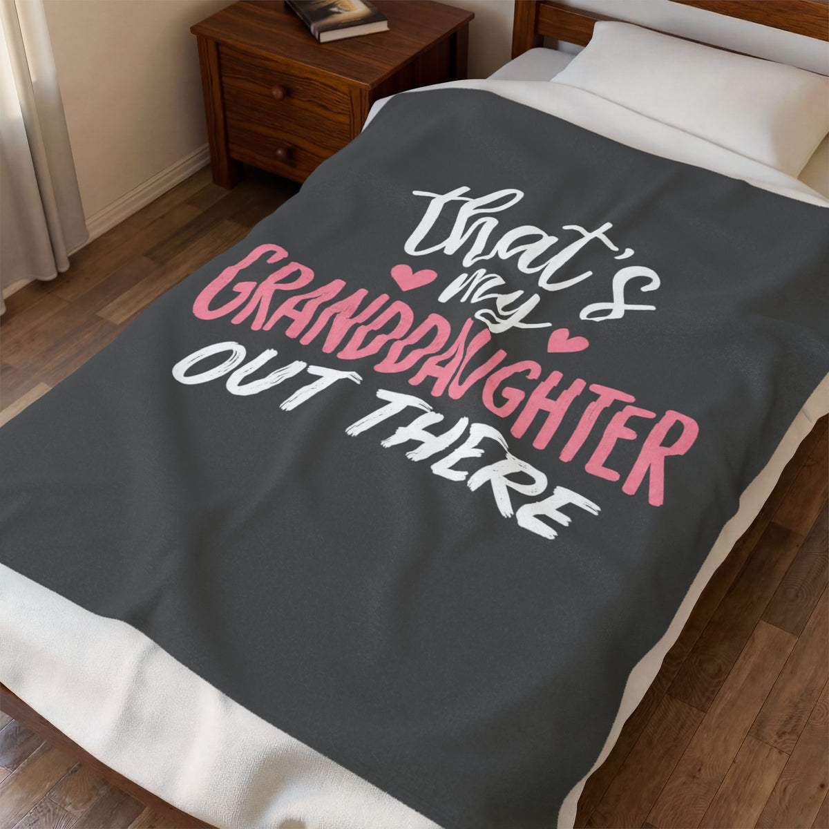 My Grandson Out There Plush Blanket