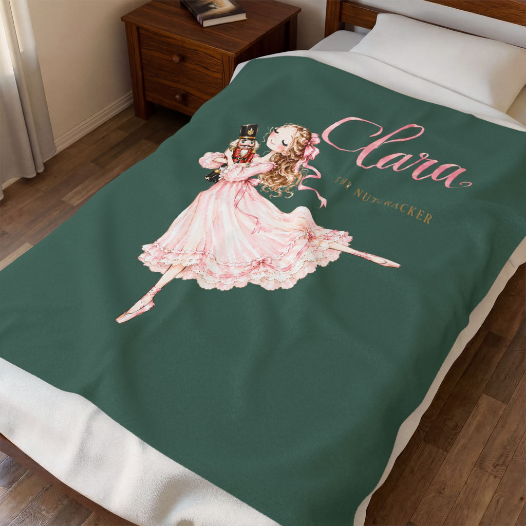 Nutcracker Clara Plush Blanket