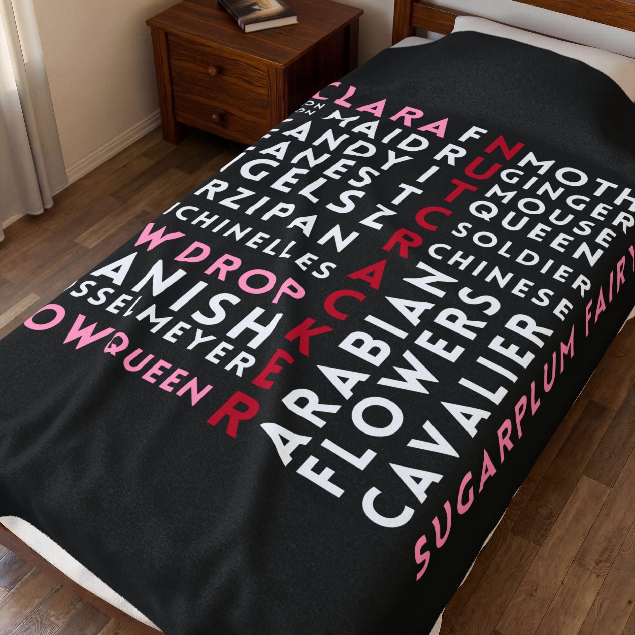 Nutcracker Graffiti Plush Blanket