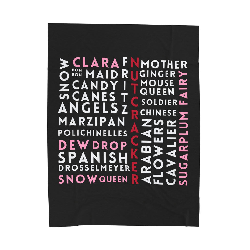 Nutcracker Graffiti Plush Blanket
