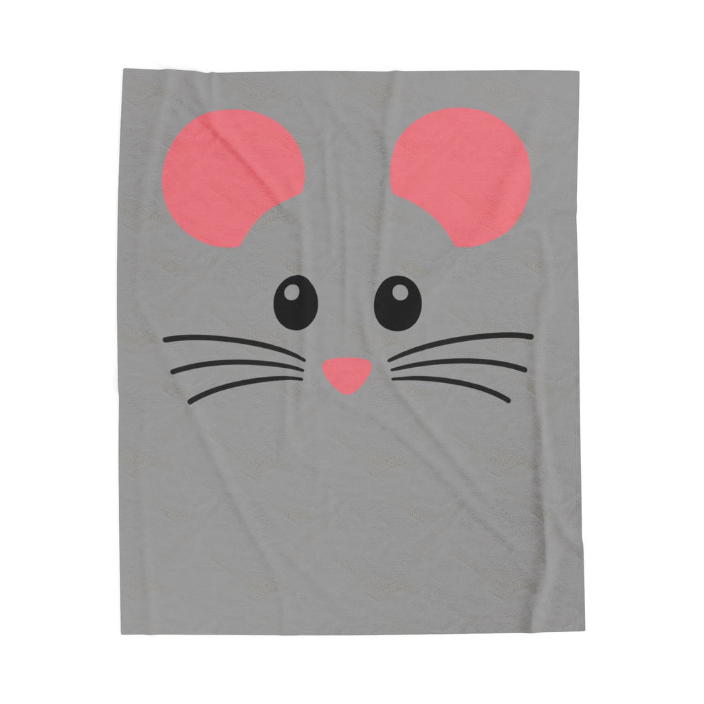 Mouse Face Plush Blanket