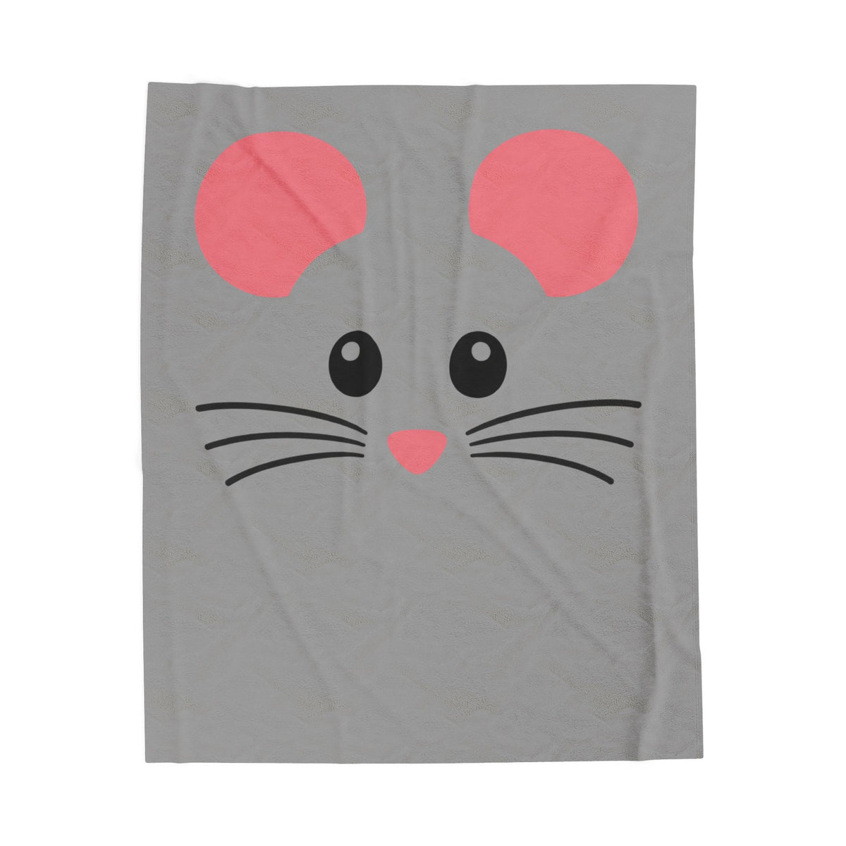 Mouse Face Plush Blanket