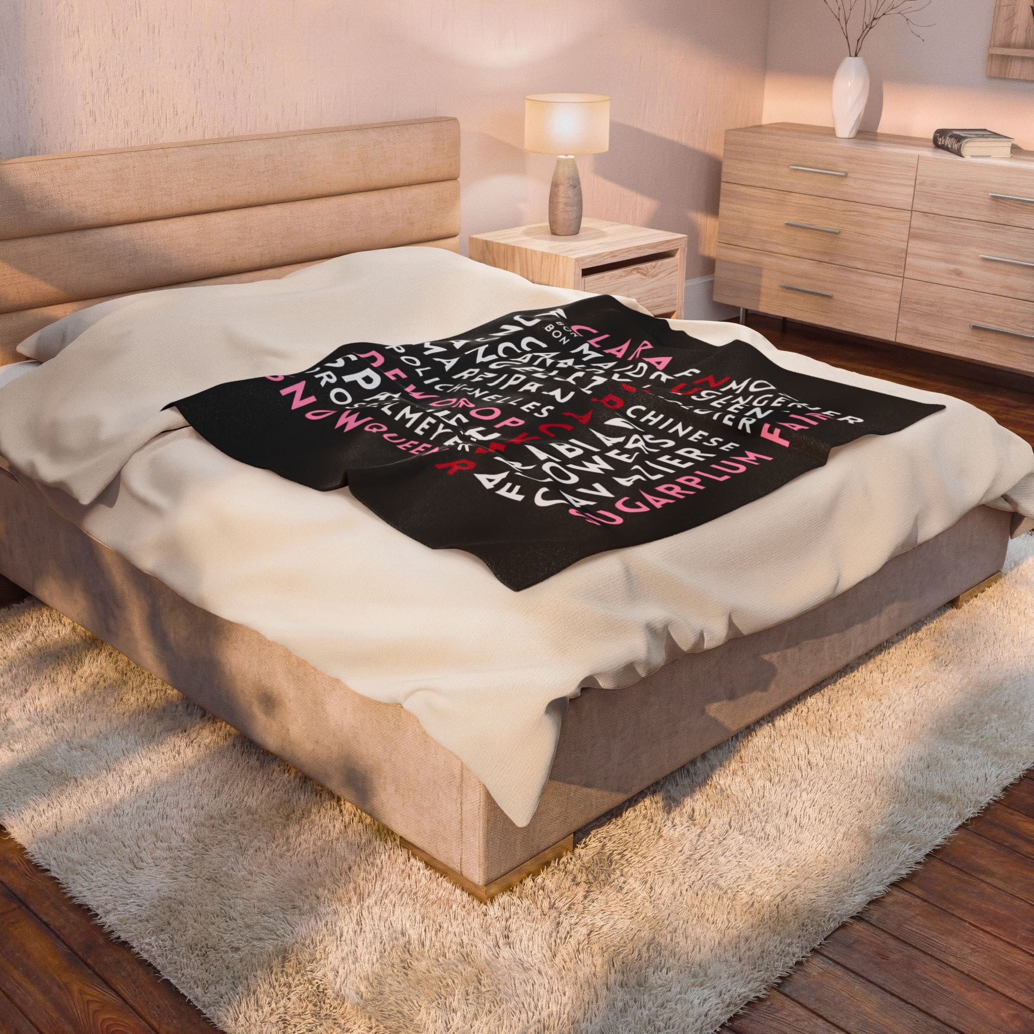 Nutcracker Graffiti Plush Blanket