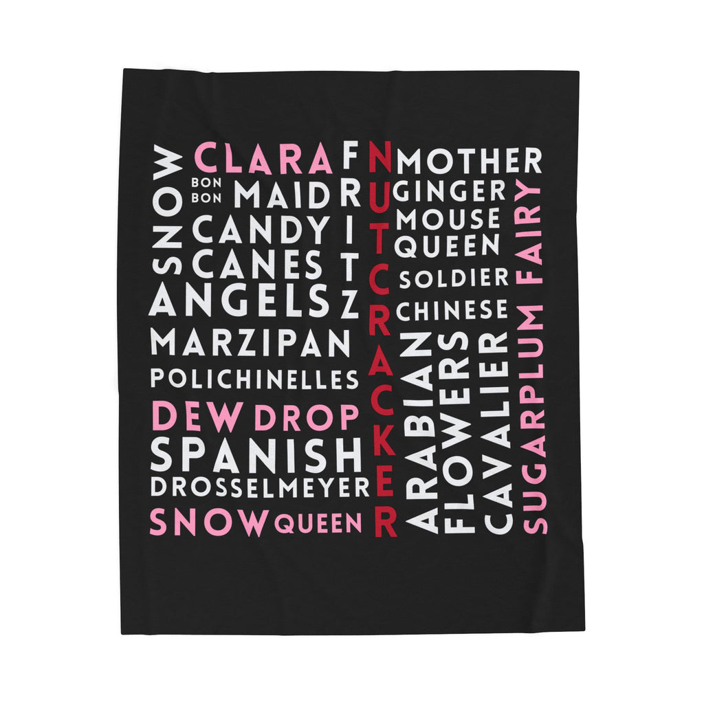 Nutcracker Graffiti Plush Blanket