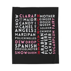 Nutcracker Graffiti Plush Blanket
