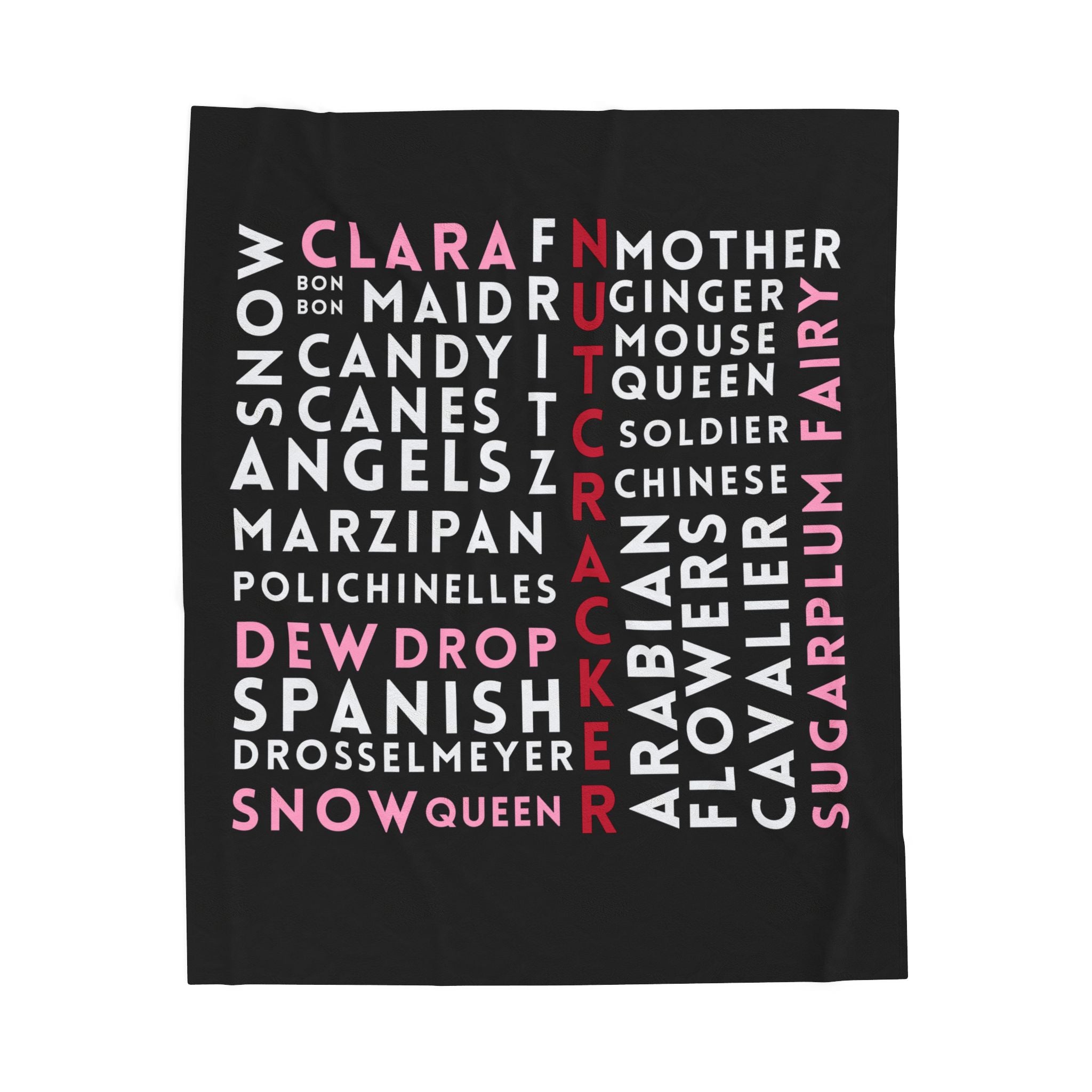 Nutcracker Graffiti Plush Blanket