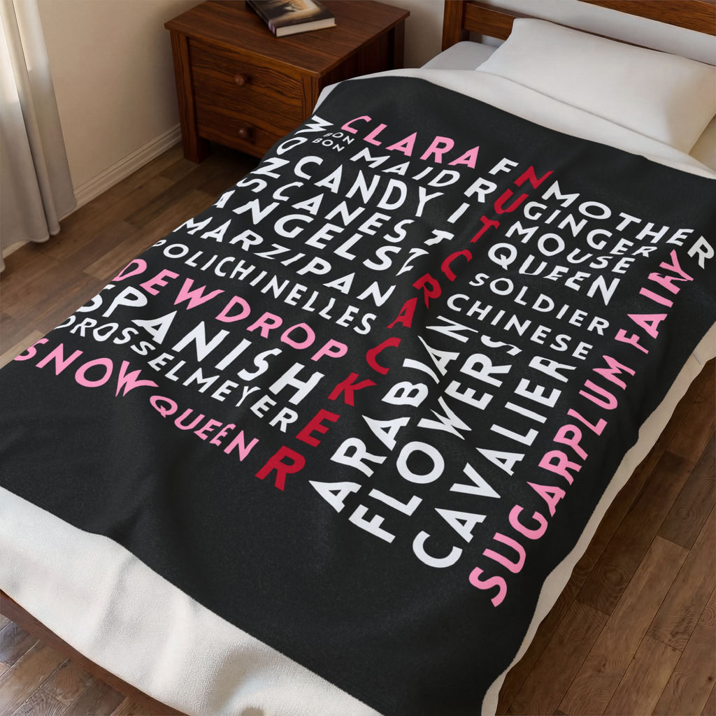 Nutcracker Graffiti Plush Blanket