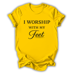 Worship With My Feet Kids T‑Shirt