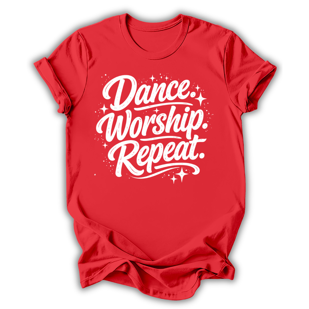 Dance Worship Repeat Kids T-Shirt