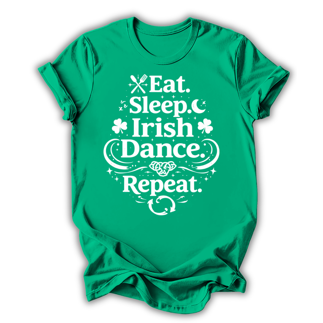 Eat Sleep Irish Repeat Kids T-shirt
