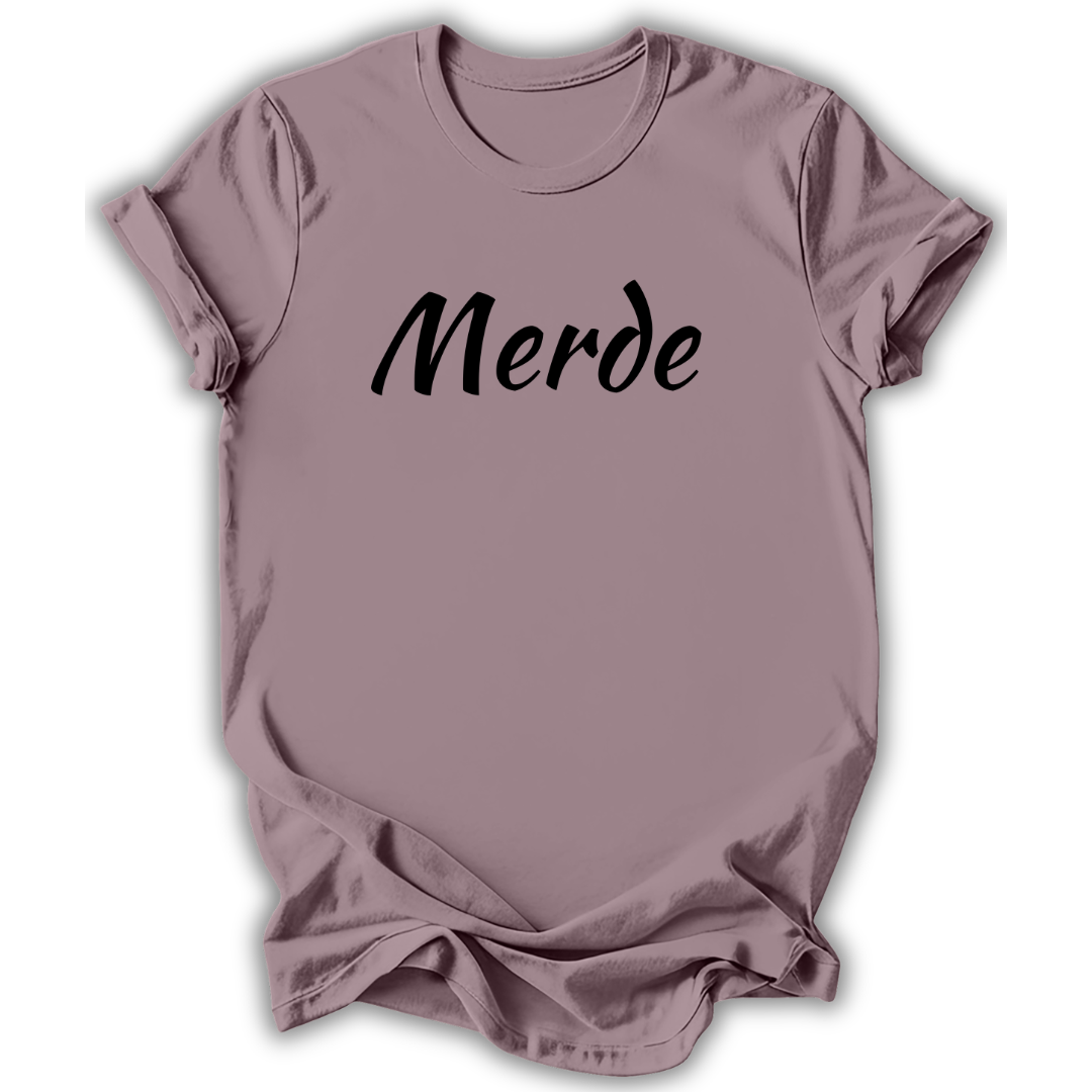 Merde Script T‑Shirt