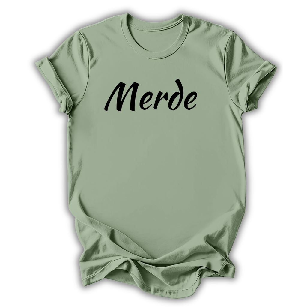 Merde Script T‑Shirt