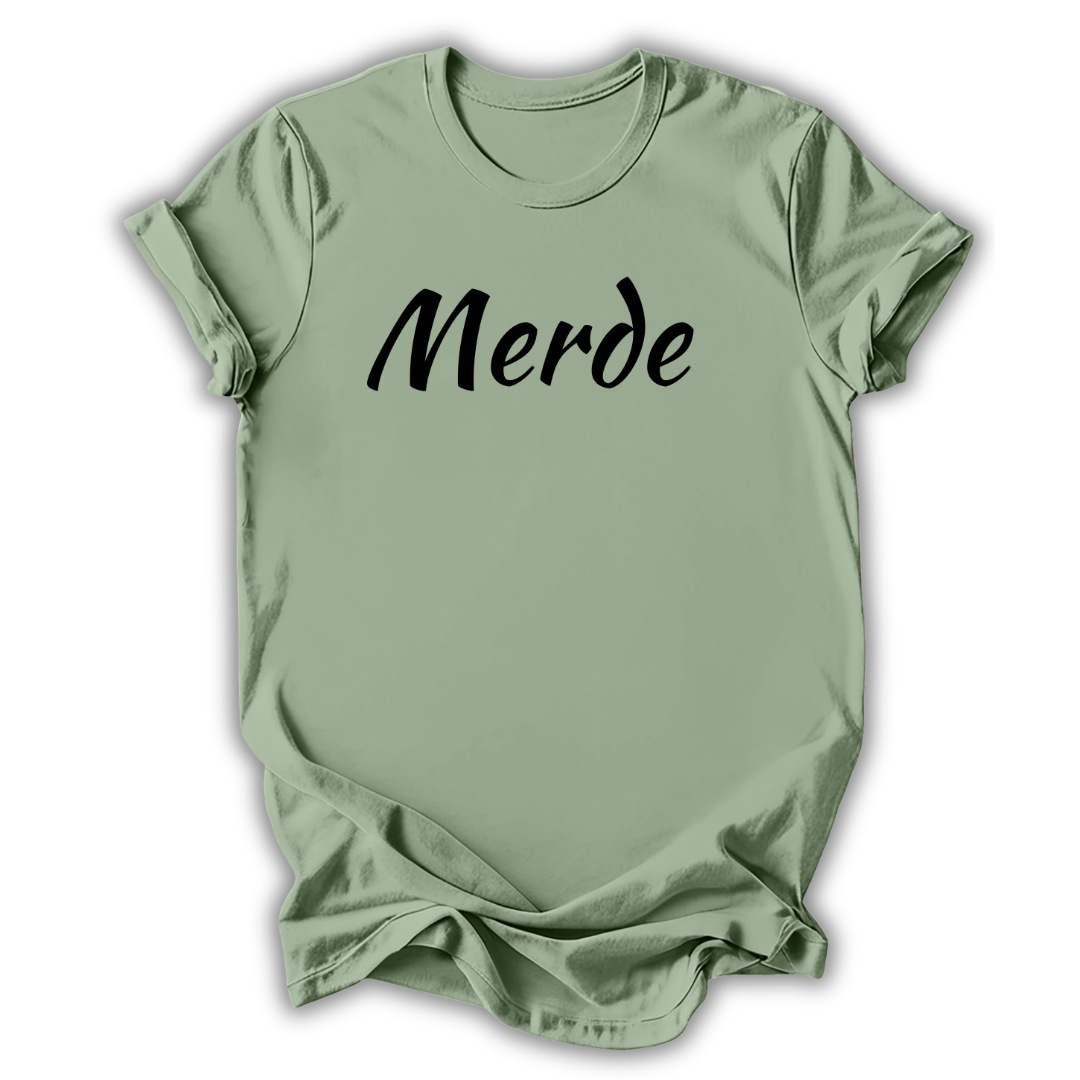 Merde Script T‑Shirt