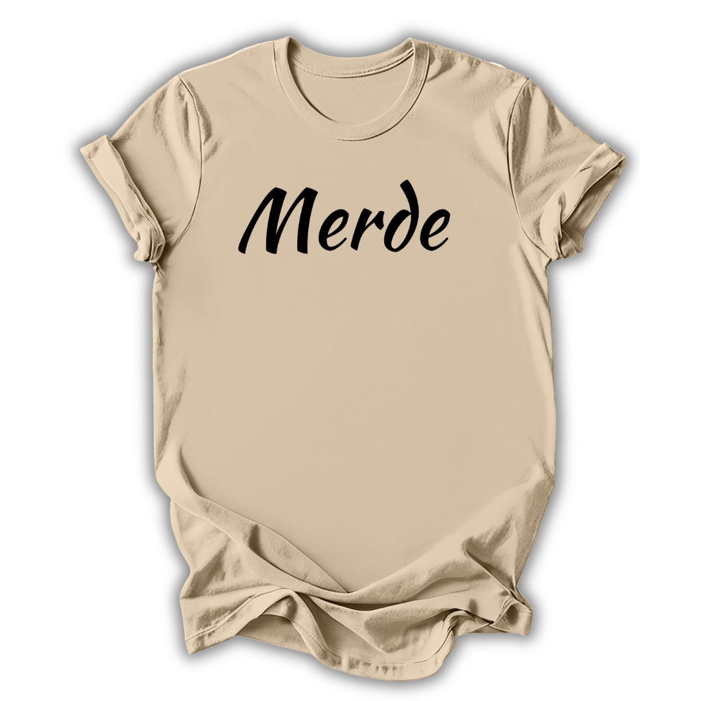 Merde Script T‑Shirt