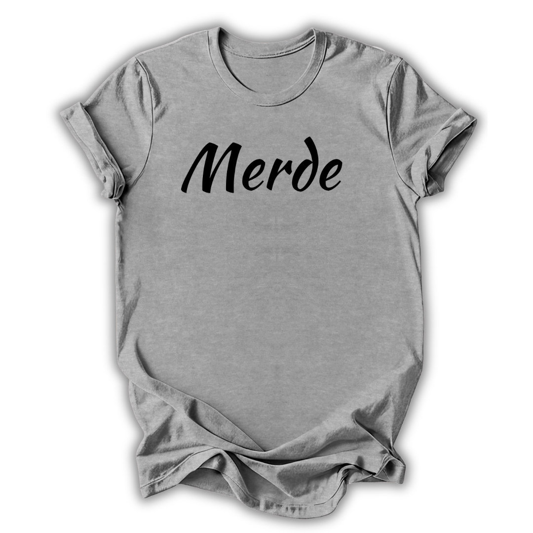 Merde Script T‑Shirt