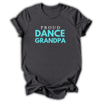 Dark gray t-shirt with 'Find Your Center' design on a white background