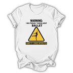 Ballet Warning Kids T‑Shirt