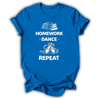 Homework Dance Repeat Kids T-Shirt