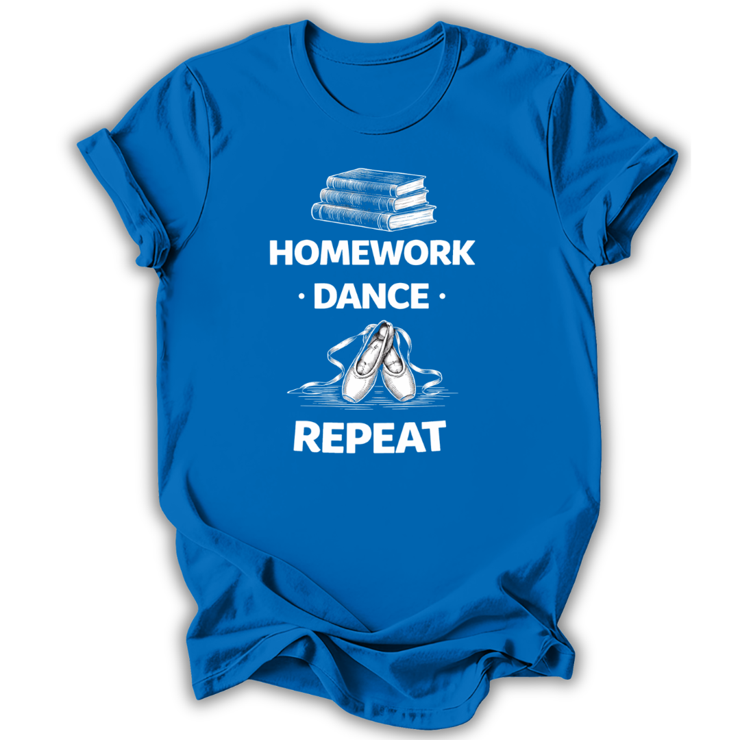 Homework Dance Repeat Kids T-Shirt