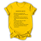 Dancer Math T-Shirt
