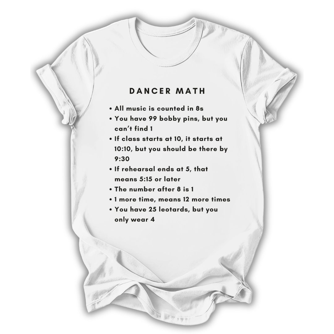 Dancer Math Kids T-Shirt