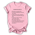 Dancer Math Kids T-Shirt