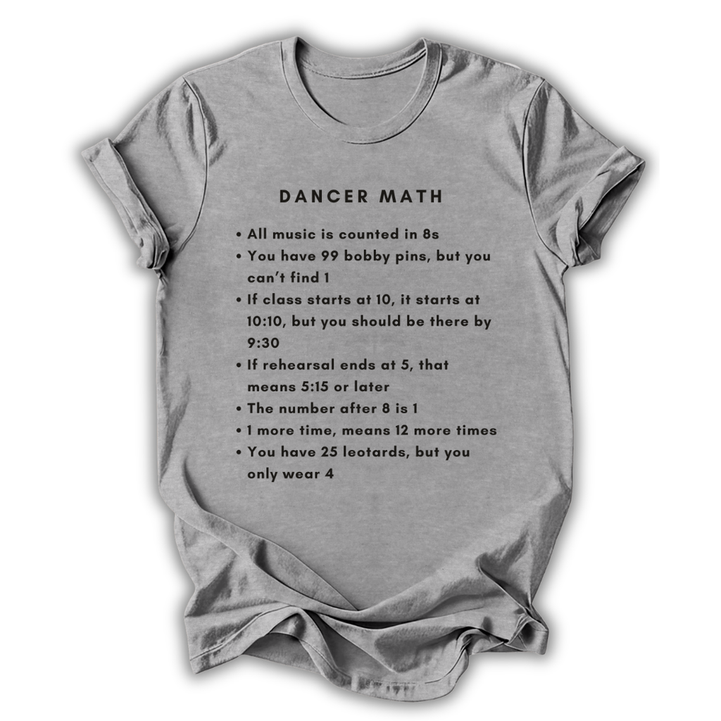 Dancer Math Kids T-Shirt