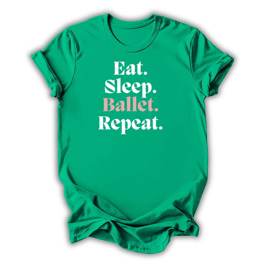 Eat Sleep Ballet Repeat Kids T-Shirt