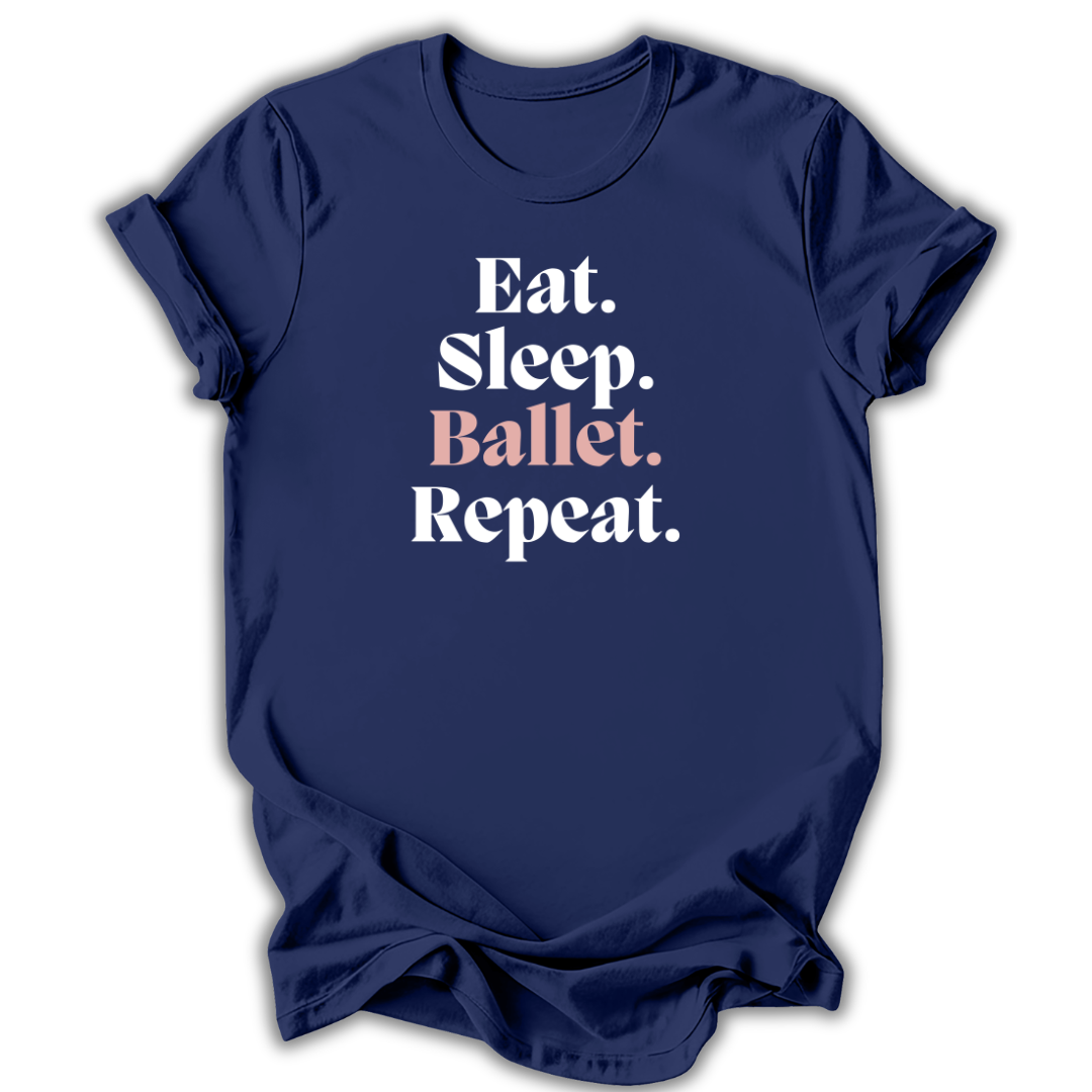 Eat Sleep Ballet Repeat Kids T-Shirt