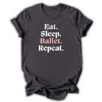 Eat Sleep Ballet Repeat Kids T-Shirt