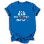 Eat Sleep Pirouette Kids T-Shirt