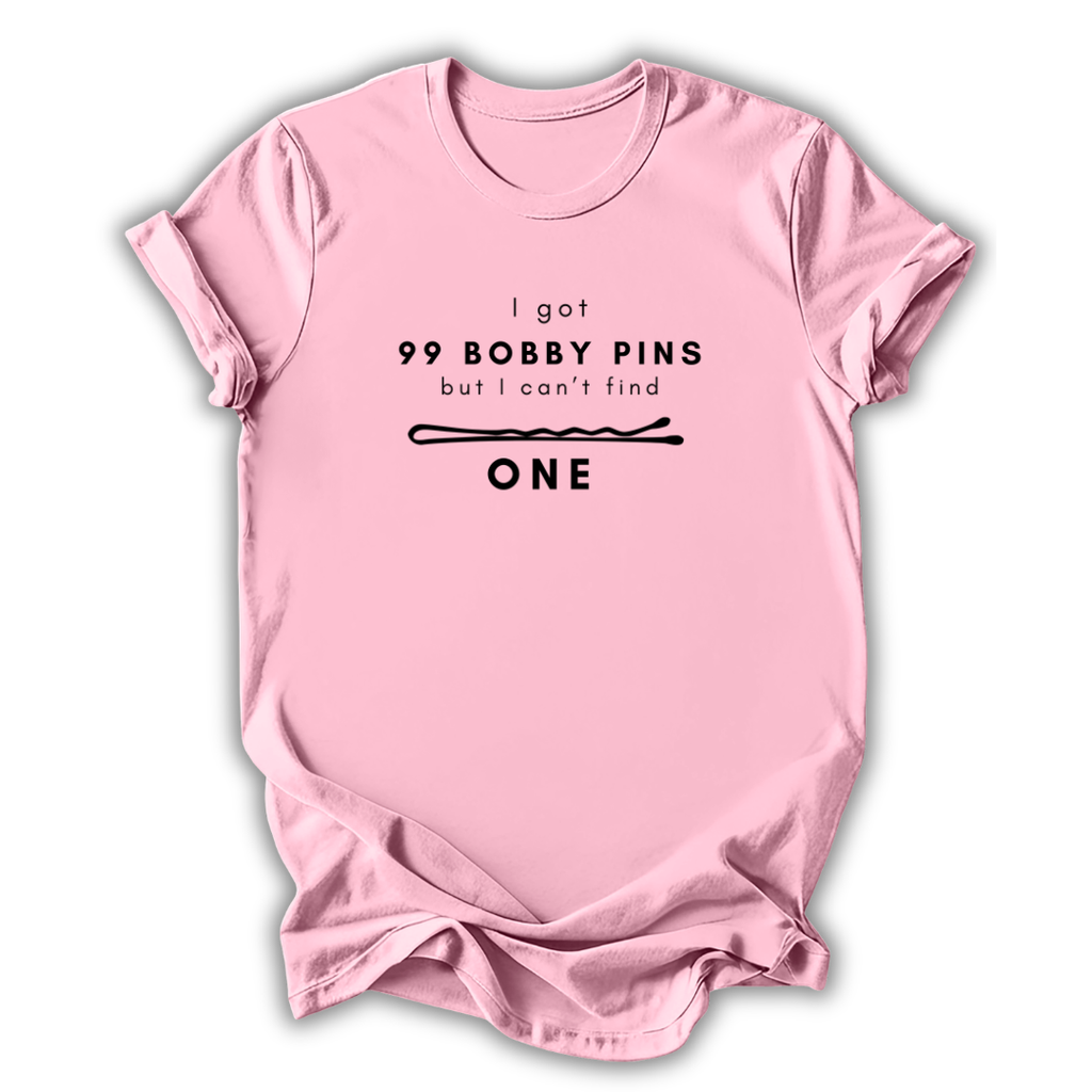Pink baby onesie with humorous text design on a white background