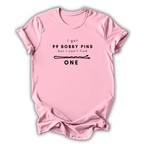 Pink baby onesie with humorous text design on a white background