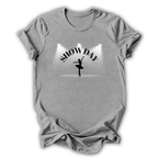 Gray t-shirt with 'SHOW DAY' and a dancer graphic on a white background