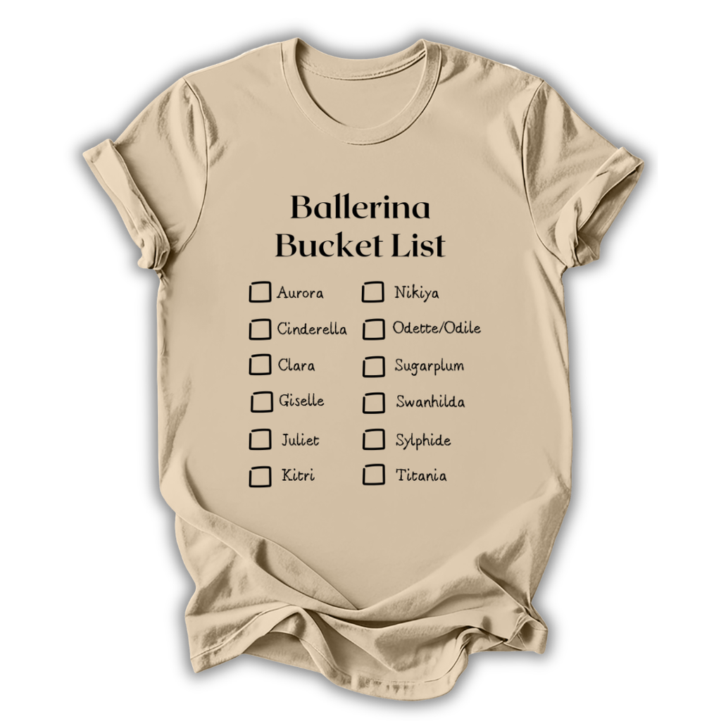 Ballerina Bucket List T-Shirt