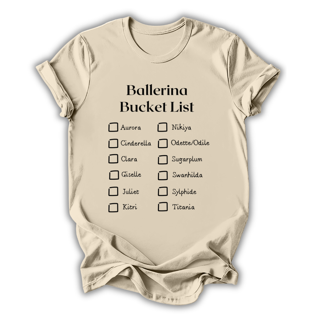 Ballerina Bucket List T-Shirt
