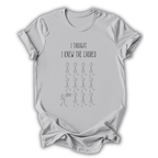 Gray t-shirt with a graphic of a dancer and text 'This is my natural habitat' on a white background