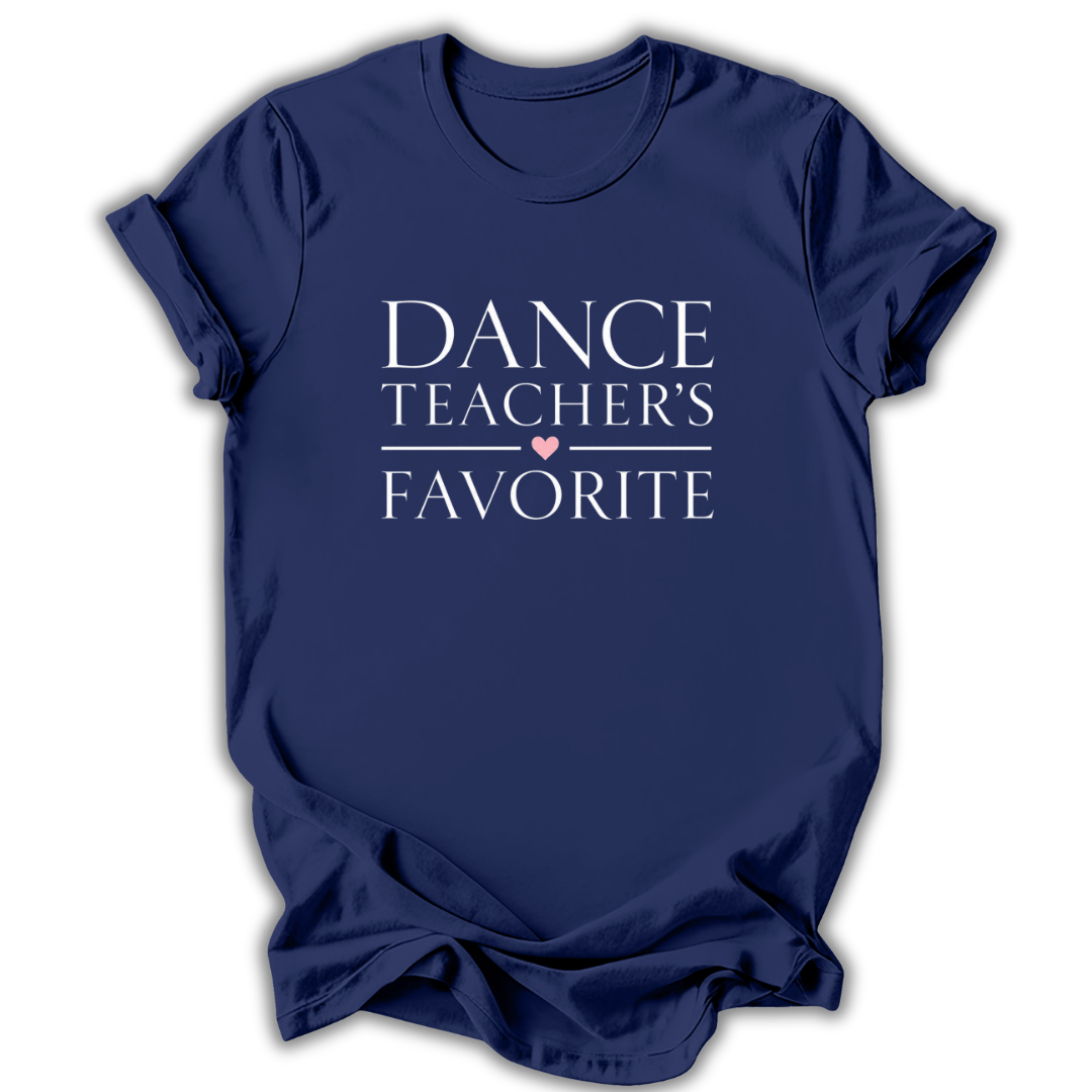 Brown t-shirt with 'DANCE DAD SHE GETS HER TALENT FROM ME' text on a white background