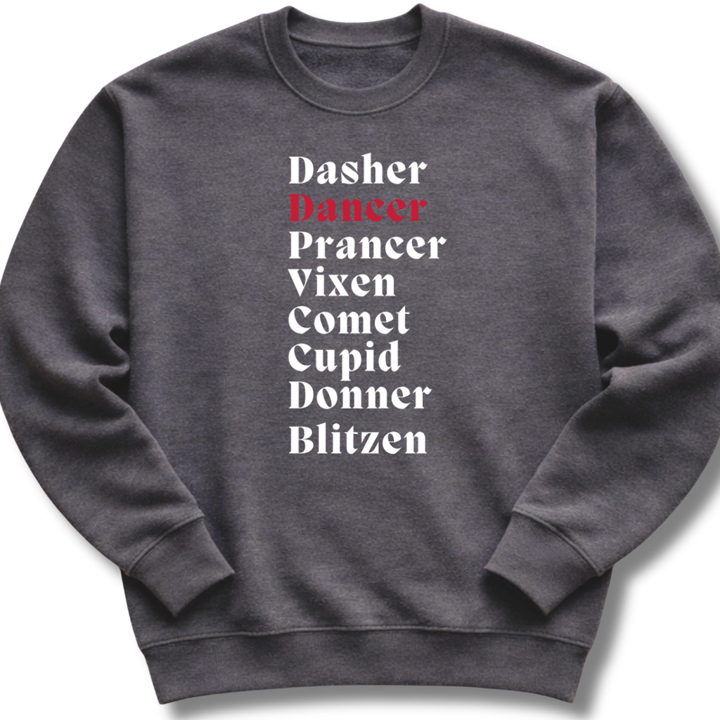 Reindeer Names Sweatshirt