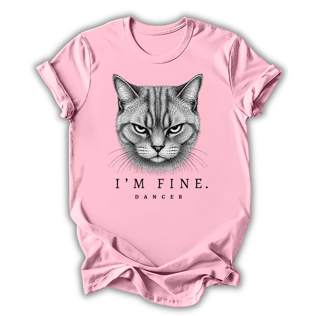 Cat I’m Fine T-Shirt