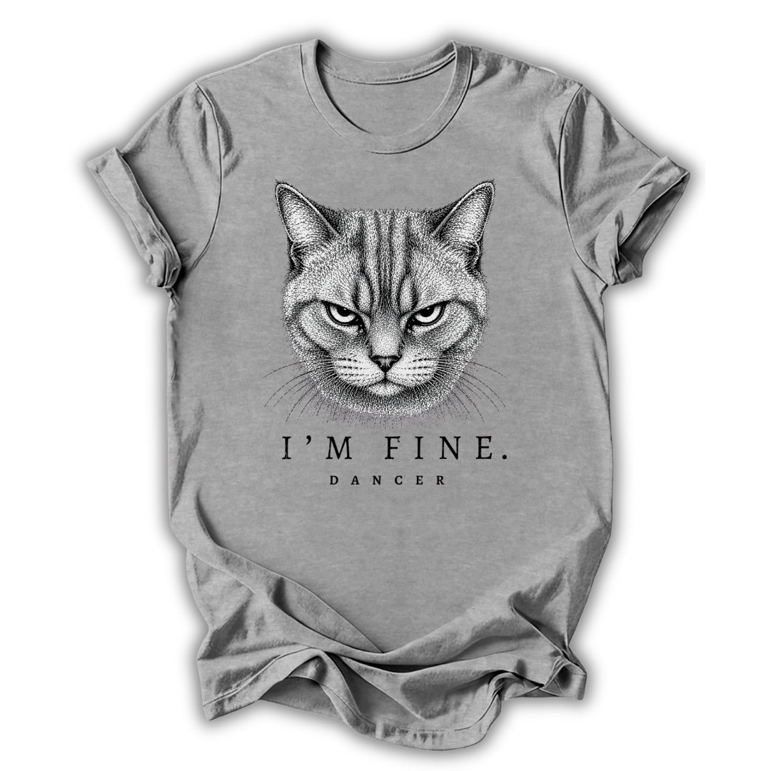 Cat I’m Fine T-Shirt