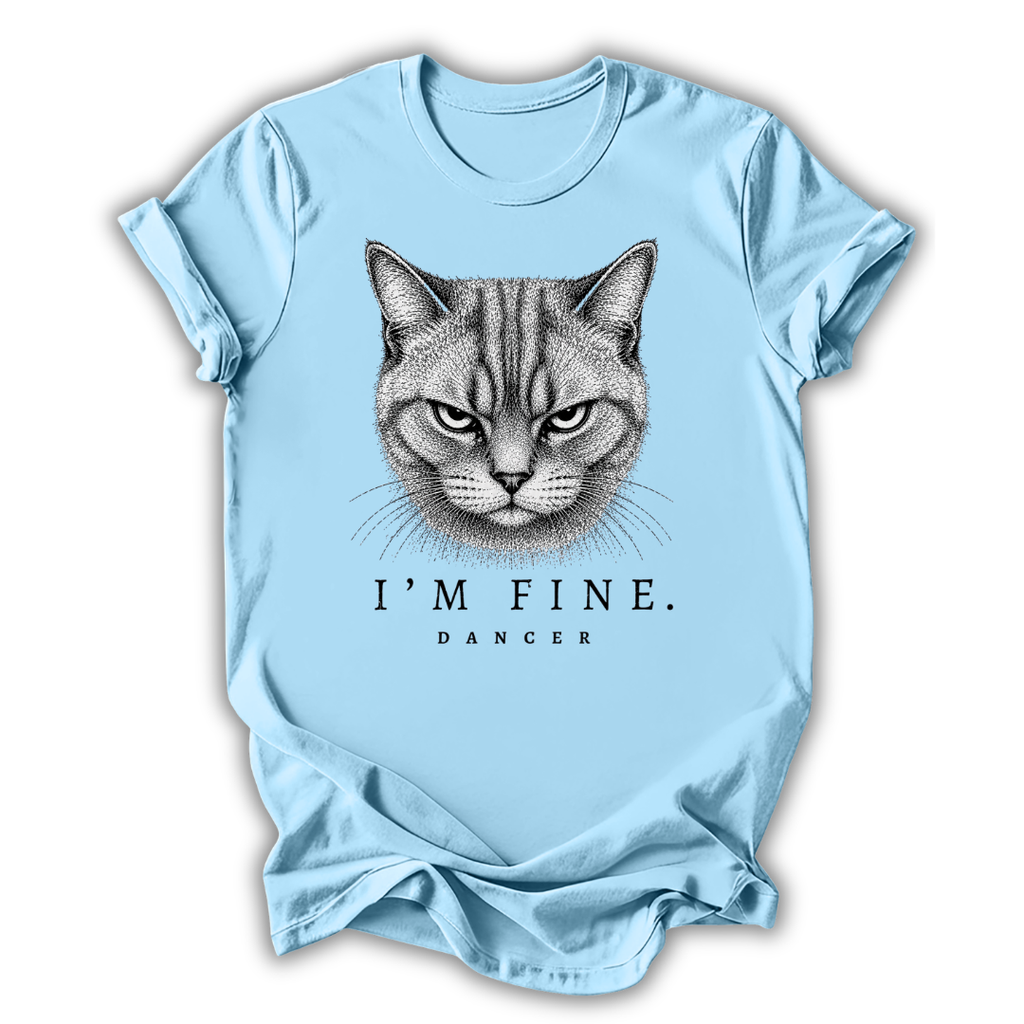 Cat I’m Fine Kids T-Shirt