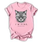Cat I’m Fine Kids T-Shirt