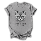 Cat I’m Fine Kids T-Shirt