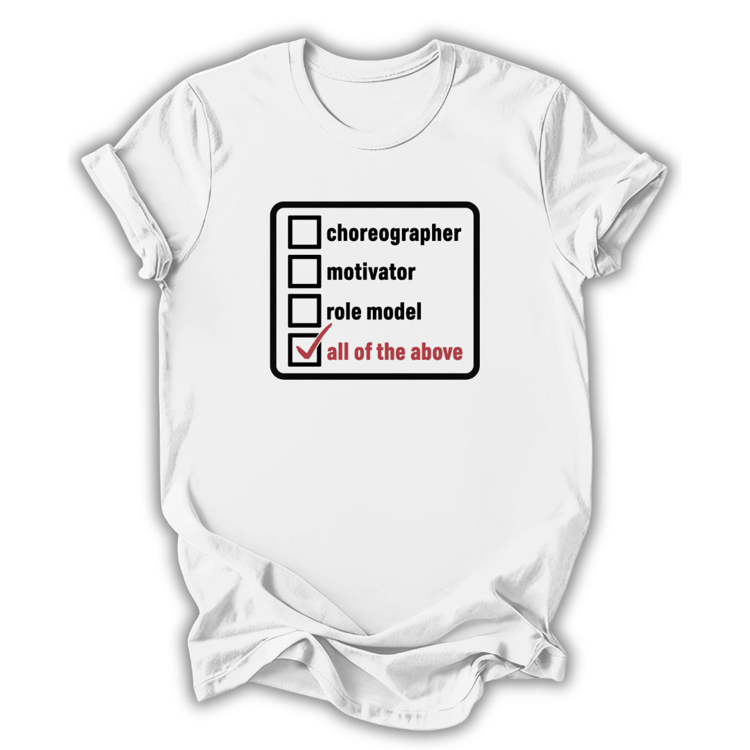 Dance Teacher Checklist T‑Shirt