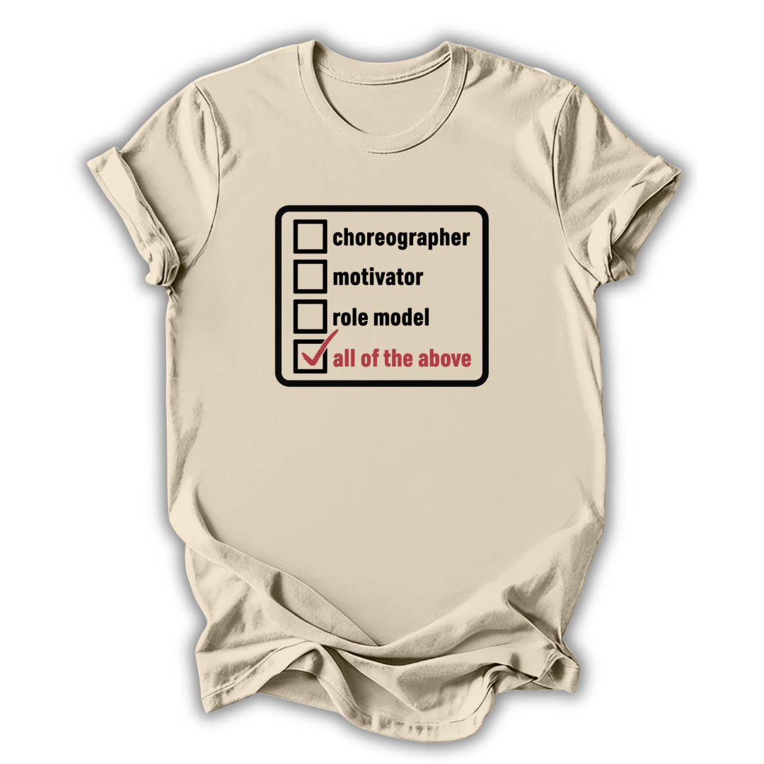 Dance Teacher Checklist T‑Shirt