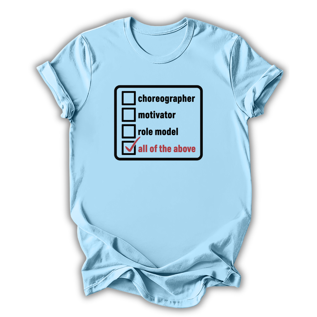 Dance Teacher Checklist T‑Shirt