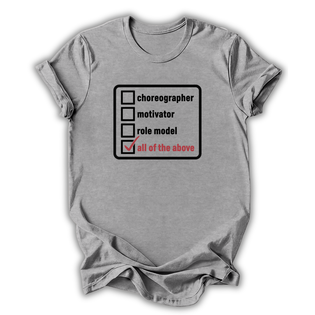 Dance Teacher Checklist T‑Shirt