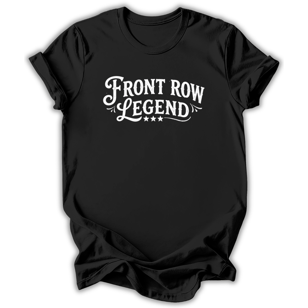 Black t-shirt with a graphic of a ballerina and 'choose to sparkle' text on a white background